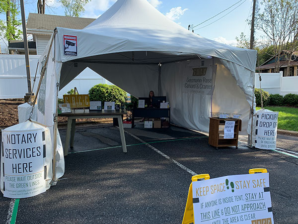 GRCC Law Notary Services Tent